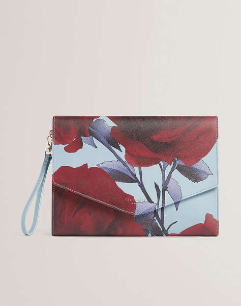 TED BAKER EMRYNN Rose Print Pouch