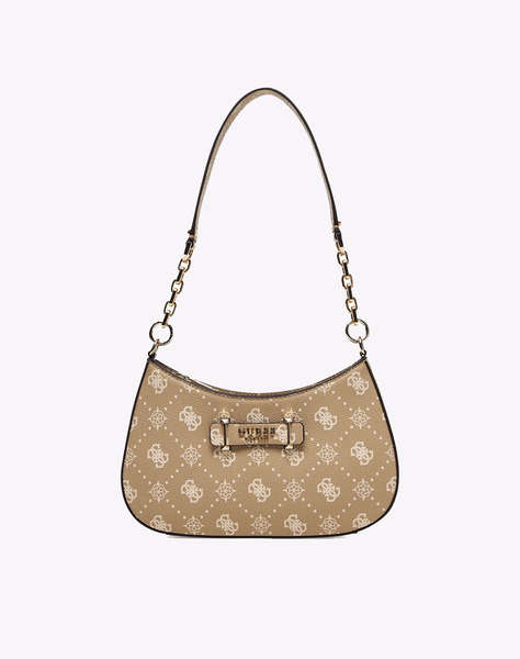 GUESS CARRIE LOGO TOP ZIP SHLDR BAG ДАМСКА ЧАНТА