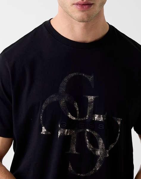 GUESS SS BSC SHIMMER QUATTRO G TEE MEN''S BLOUSE