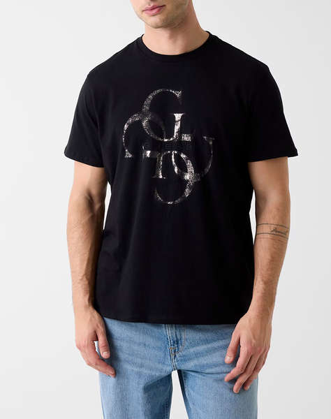 GUESS SS BSC SHIMMER QUATTRO G TEE MEN''S BLOUSE