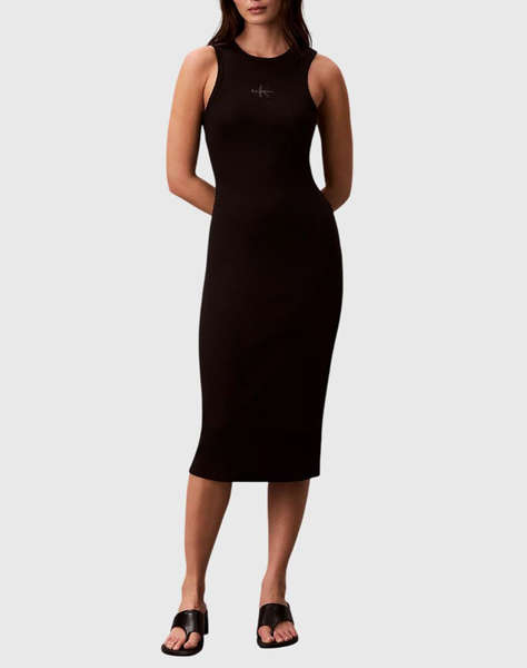 CALVIN KLEIN JEANS SL MONOLOGO BABY RIB TANK MIDI D