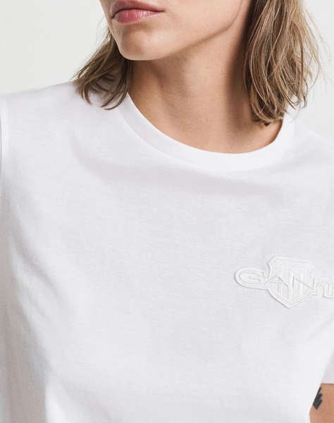 GANT БЛУЗА KMREG TONAL SHIELD SS T-SHIRT