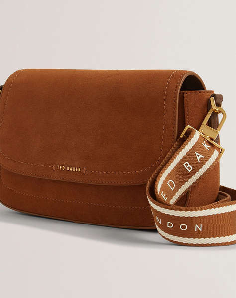 TED BAKER SHAYNE Webbing Suede Crossbody Bag