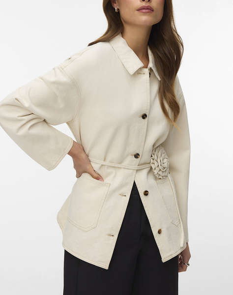 VERO MODA VMSAZZY LS ROSE BELT DNM JAKCET