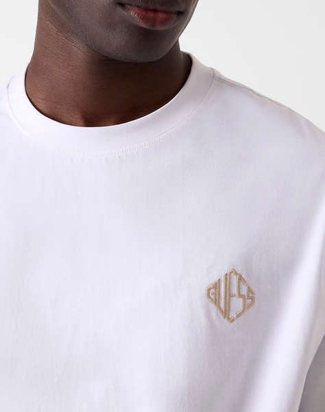 GUESS SS CN DIAMANTE LOGO TEE MEN''S BLOUSE