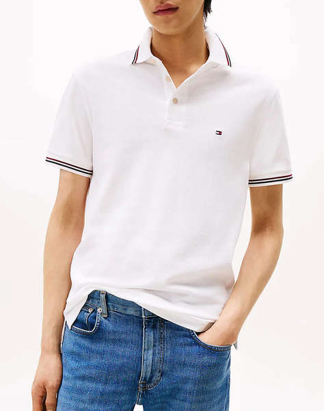 TOMMY HILFIGER TIPPED SLIM FIT POLO