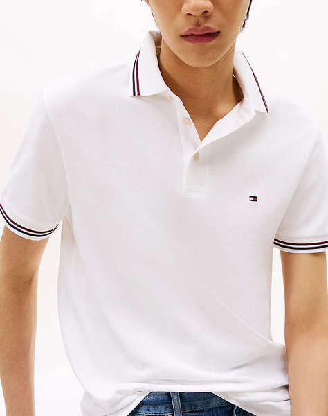 TOMMY HILFIGER TIPPED SLIM FIT POLO