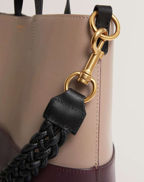 TED BAKER WYNSLOW Woven Handle Colourblock Large Bag