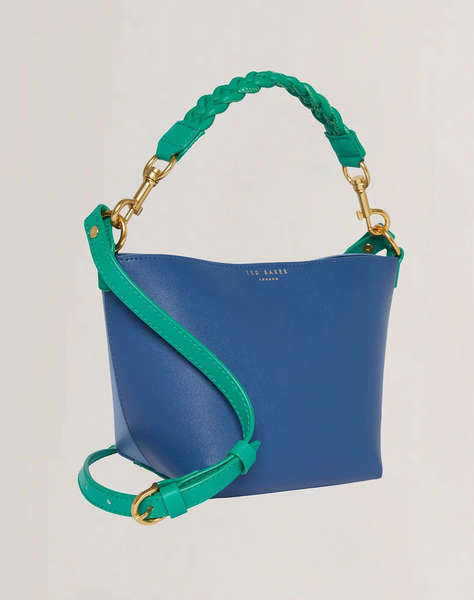 TED BAKER WYNOLA Woven Handle Colourblock Small Bag