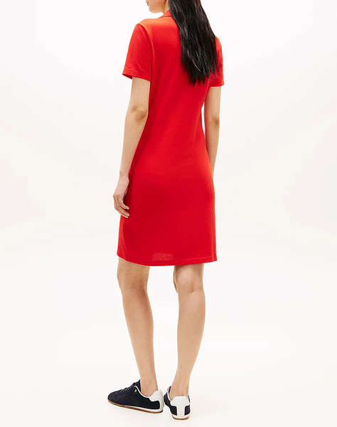 TOMMY HILFIGER SLIM OPEN NK POLO DRESS SS