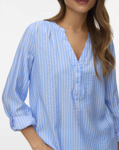 VERO MODA VMKAJA LS V-NECK FOLD-UP TOP WVN