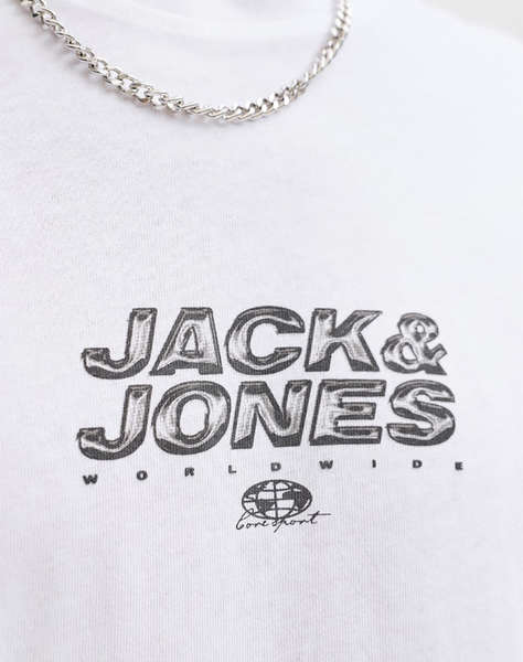 JACK&JONES JCOMINERAL SMALL FRONT PRINT TEE SS CREW