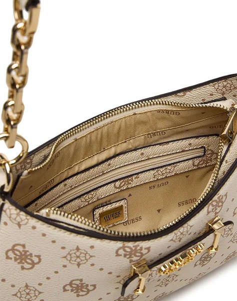 GUESS CARRIE LOGO TOP ZIP SHLDR BAG ДАМСКА ЧАНТА