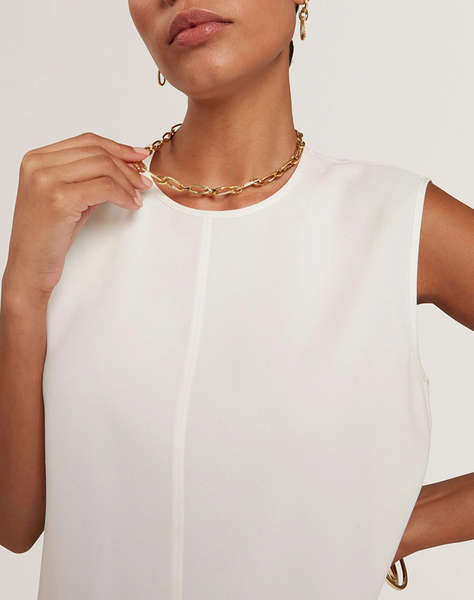 TED BAKER MARMIA Sleeveless Top With Piping Detail