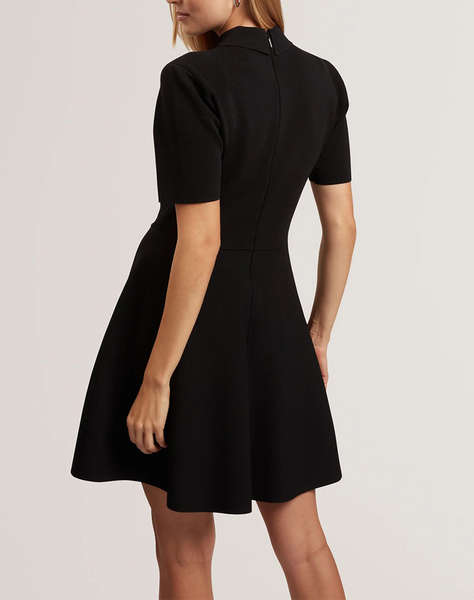 TED BAKER RONDAA Mini Short Sleeve Knitted Polo Dress