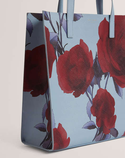 TED BAKER ELYZAA Large Rose Print Icon Bag