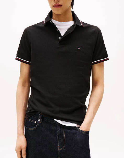 TOMMY HILFIGER TIPPED SLIM FIT POLO