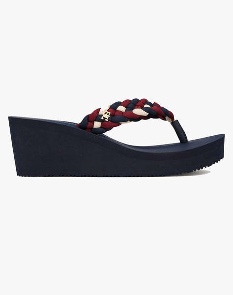 TOMMY HILFIGER TH WEDGE BRAIDED SUMMER SANDAL