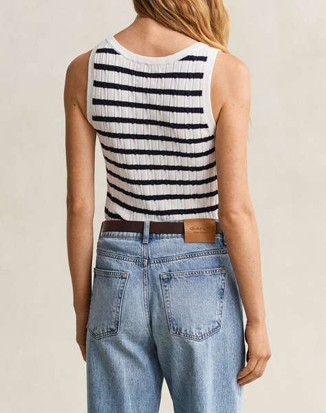 GANT БЛУЗА XM STRETCH COTTON CABLE STRIPE TANK