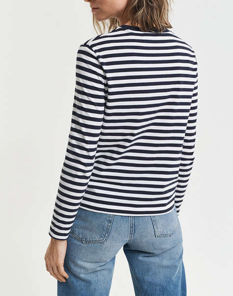 GANT БЛУЗА ΜΜ REG STRIPED SHIELD LS T-SHIRT