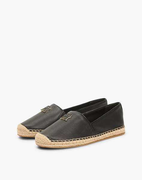TOMMY HILFIGER TH LOGO LEATHER ESPADRILLE