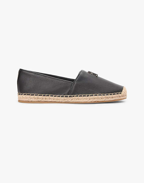 TOMMY HILFIGER TH LOGO LEATHER ESPADRILLE