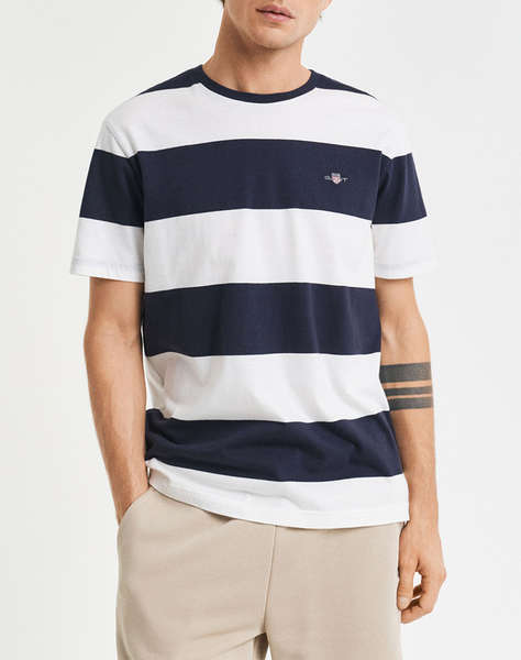 GANT БЛУЗА KMBAR STRIPE SS T-SHIRT