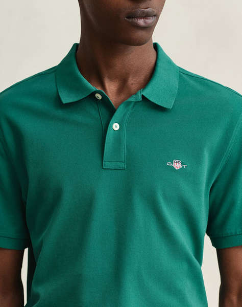 GANT БЛУЗА KMREG SHIELD SS PIQUE POLO