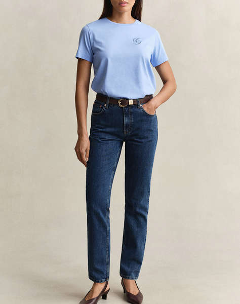 GANT БЛУЗА KMREG SCRIPT SS T-SHIRT