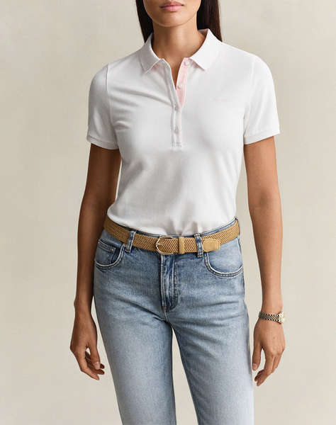 GANT БЛУЗА KMSLIM CONTRAST COLOR SS PIQUE POLO