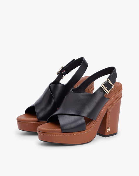 TOMMY HILFIGER LTH WRAPPED HEEL X CROSS