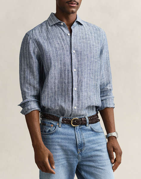 GANT РИЗА ΜΜ REG LINEN STRIPE SHIRT