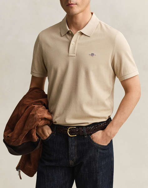 GANT БЛУЗА KMREG SHIELD SS PIQUE POLO