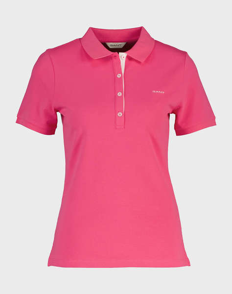 GANT БЛУЗА KMSLIM CONTRAST COLOR SS PIQUE POLO