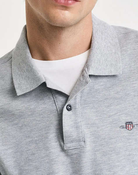 GANT БЛУЗА KMREG SHIELD SS PIQUE POLO