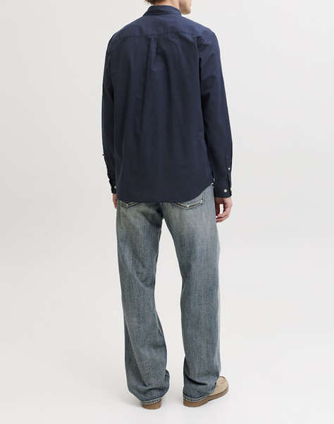 JACK&JONES JJHENRY SLUB DETAIL SHIRT LS