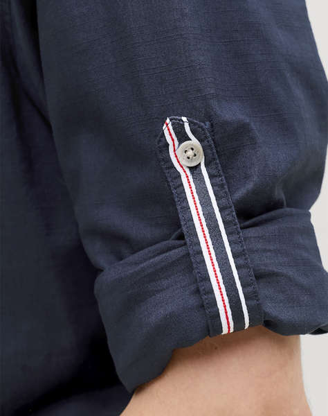 JACK&JONES JJHENRY SLUB DETAIL SHIRT LS