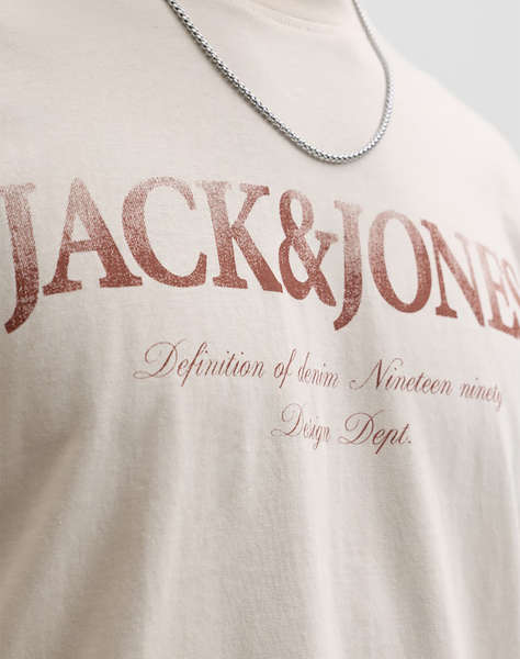 JACK&JONES JJDEVIN DAYTONA PRINT TEE SS CREW LN