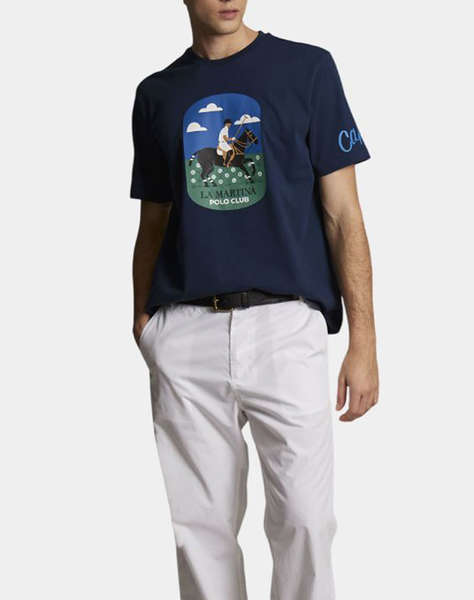 LA MARTINA BLOUSE T-SHIRT ΚΜ MAN T-SHIRT S/S COTTON JERSEY