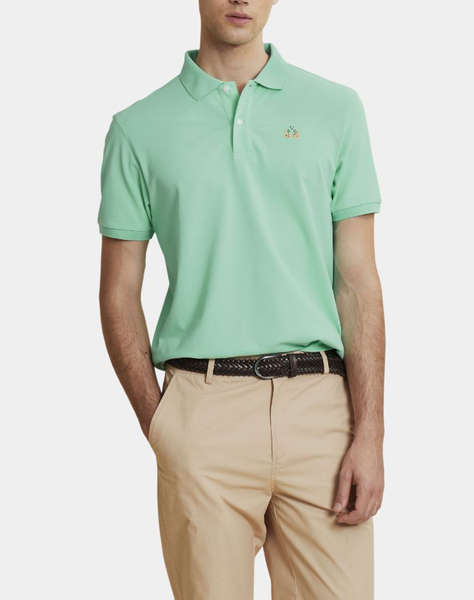LA MARTINA BLOUSE POLO ΚΜ MAN S/S POLO PIQUET STRETCH
