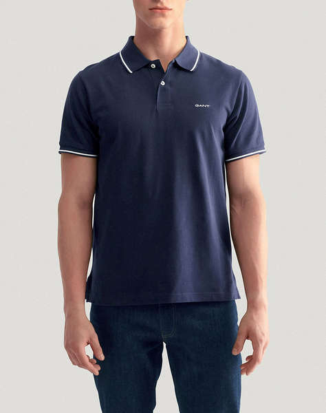 GANT БЛУЗА KMTIPPING SS PIQUE POLO