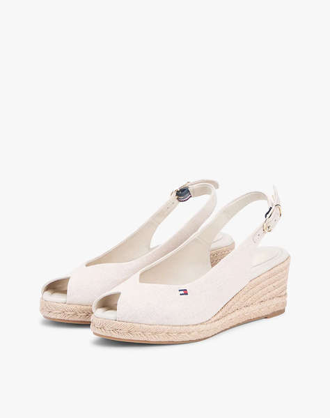 TOMMY HILFIGER MID WEDGE ESPAD SLINGBACK