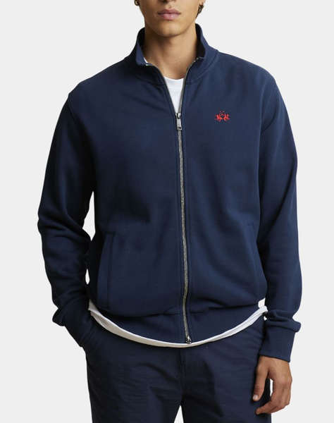 LA MARTINA JACKET SWEATSHIRT ΜΜ MAN FULL ZIP SWEATSHIRT DIAGON