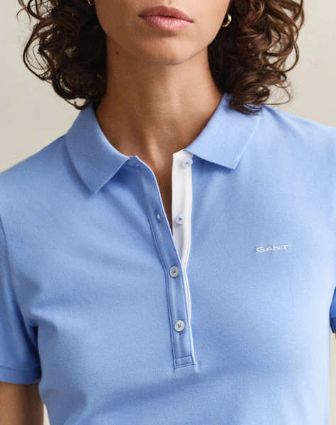 GANT БЛУЗА KMSLIM CONTRAST COLOR SS PIQUE POLO