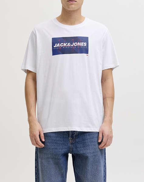 JACK&JONES JJCOLE PRINT TEE SS CREW NECK LN