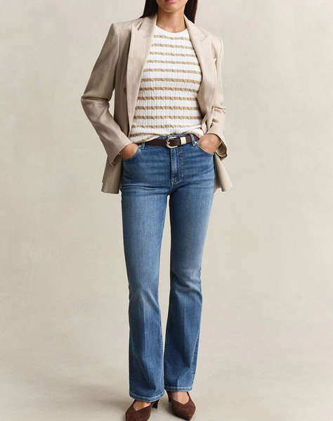 GANT TROUSERS SLIM FLARE STRETCH JEANS