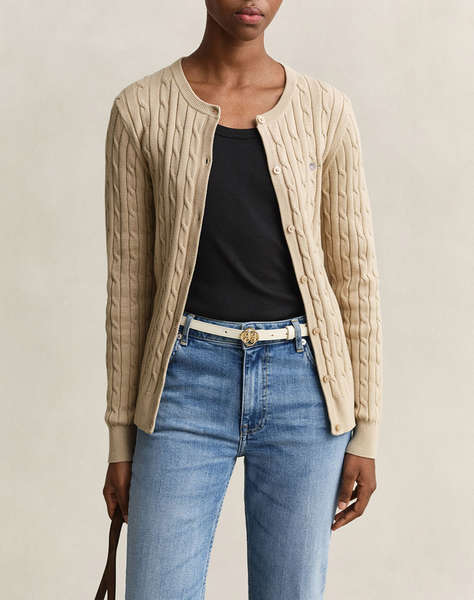 GANT ЖИЛЕТКА STRETCH COTTON CABLE CARDIGAN