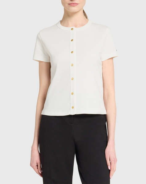 TOMMY HILFIGER GOLD BUTTON SLIM SS TEE