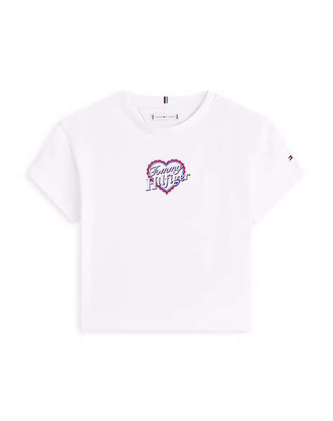 TOMMY HILFIGER TOMMY HEART EMBRO TEE SS