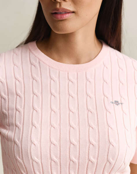 GANT ПУЛОВЕР KMSTRETCH COTTON CABLE SS C-NECK